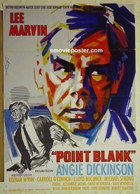 t717 POINT BLANK German movie poster '67 Lee Marvin, Angie Dickinson
