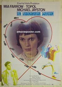 t721 PUBLIC EYE German movie poster '72 Mia Farrow, Topol