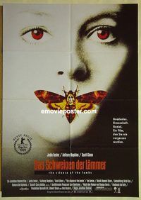 t740 SILENCE OF THE LAMBS German movie poster '90 Jodie Foster