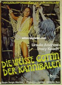 t745 SLAVE OF THE CANNIBAL GOD German movie poster '78 Stacy Keach