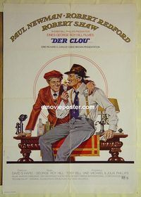 t753 STING German movie poster '74 Robert Redford, Paul Newman