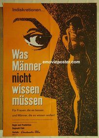 t777 WAS MANNER NICHT WISSEN MUSSEN German movie poster '64 Puhl
