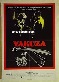 t789 YAKUZA German movie poster '75 Robert Mitchum, Paul Schrader