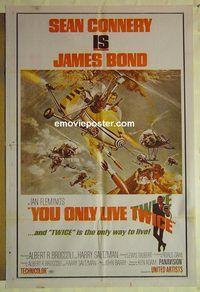 t384 YOU ONLY LIVE TWICE Indian movie poster '67 Sean Connery IS Bond