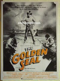 t979 GOLDEN SEAL Pakistani movie poster '83 Steve Railsback