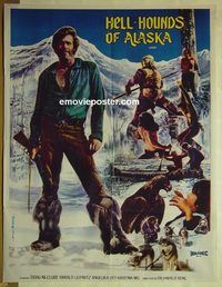 t997 HELLHOUNDS OF ALASKA Pakistani movie poster '73 Doug McClure