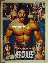 u001 HERCULES Pakistani movie poster '83 Lou Ferrigno, Danning