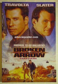 t858 BROKEN ARROW Pakistani movie poster '96 John Travolta