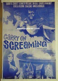 t872 CARRY ON SCREAMING Pakistani movie poster '66 English sex!