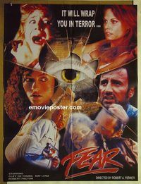 t948 FEAR Pakistani movie poster '88 Kay Lenz, Frank Stallone