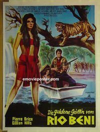 t977 GOLDEN GODDESS OF RIO BENI style A Pakistani movie poster '64 Brice