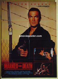 u063 MARKED FOR DEATH Pakistani movie poster '90 Steven Seagal