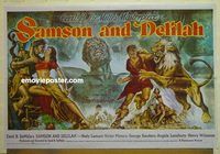 u149 SAMSON & DELILAH style A Pakistani movie poster R70s Hedy Lamarr