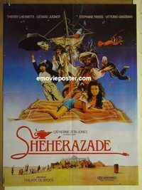 u165 SHEHERAZADE Pakistani movie poster '90 1st Catherine Zeta-Jones!