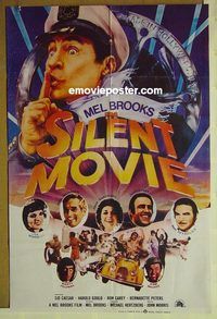 u172 SILENT MOVIE Pakistani movie poster '76 Mel Brooks, comedy!