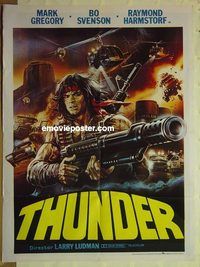 u225 THUNDER Pakistani movie poster '83 Bo Svenson, Gregory