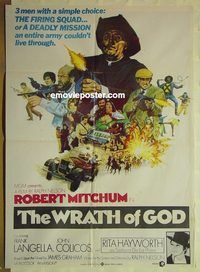 u263 WRATH OF GOD Pakistani movie poster '72 Robert Mitchum