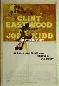 t454 JOE KIDD South American movie poster '72 Eastwood,Duvall,Sturges
