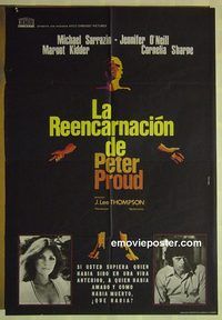 t446 REINCARNATION OF PETER PROUD Spanish movie poster '75 AIP