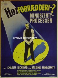 v533 GUILTY OF TREASON Danish movie poster '50 Charles Bickford
