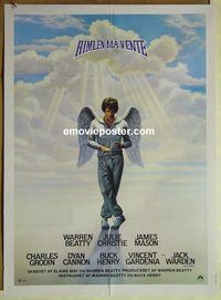 v534 HEAVEN CAN WAIT Danish movie poster '78 Warren Beatty