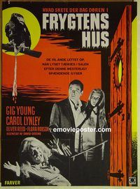 v565 SHUTTERED ROOM Danish movie poster '66 Gig Young, Carol Lynley