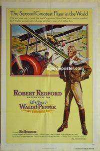 v014 GREAT WALDO PEPPER one-sheet movie poster '75 Robert Redford