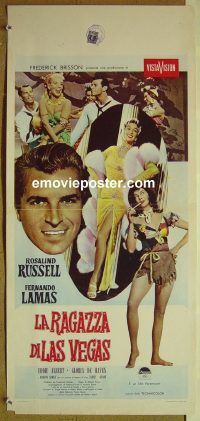 v625 GIRL RUSH Italian locandina movie poster '55 Russell, Lamas
