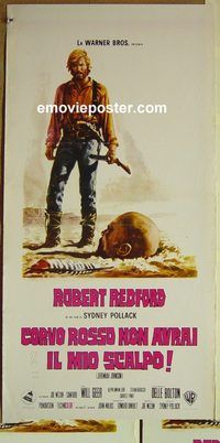 v635 JEREMIAH JOHNSON Italian locandina movie poster '72 Redford