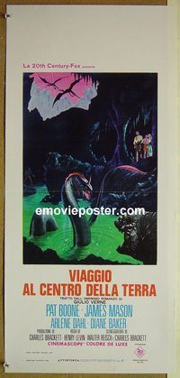 v637 JOURNEY TO THE CENTER OF THE EARTH Italian locandina movie poster R1969 
