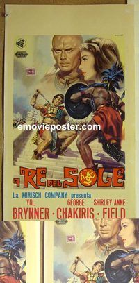v638 KINGS OF THE SUN Italian locandina movie poster '64 Yul Brynner