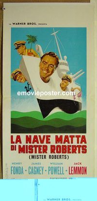 v648 MISTER ROBERTS Italian locandina movie poster R63 Cagney