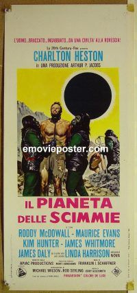 v657 PLANET OF THE APES Italian locandina movie poster '68 Heston