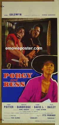 v658 PORGY & BESS Italian locandina movie poster '59 Sidney Poitier