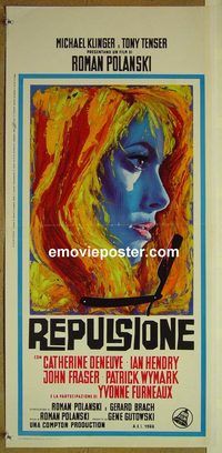 v661 REPULSION Italian locandina movie poster '65 Polanski, Deneuve