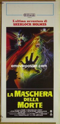 v664 SHERLOCK HOLMES & THE MASKS OF DEATH Italian locandina movie poster '84