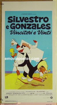 v671 SYLVESTER & TWEETY, DAFFY & SPEEDY SHOW Italian locandina movie poster '81