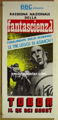 v676 TOBOR THE GREAT Italian locandina movie poster R70s funky robot!