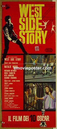 v685 WEST SIDE STORY Italian locandina movie poster '62 Wood, Moreno