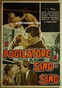 v695 BREAKDOWN Italian photobusta movie poster '52 boxing!