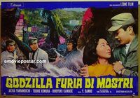 v717 GODZILLA VS THE SMOG MONSTER Italian photobusta movie poster '72