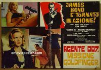 v718 GOLDFINGER Italian photobusta movie poster R70s Connery as Bond