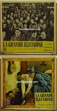 v581 GRAND ILLUSION 2 Italian 13x13 movie posters '37 von Stroheim