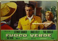 v722 GREEN FIRE Italian photobusta movie poster R64 Grace Kelly