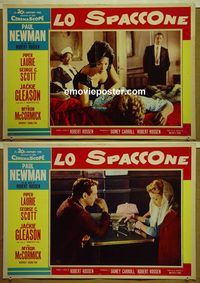v728 HUSTLER 2 Italian photobusta movie posters '61 Newman, Gleason