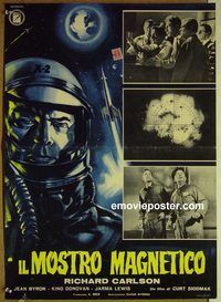 v736 MAGNETIC MONSTER Italian photobusta movie poster '62 Carlson
