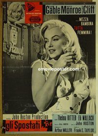 v740 MISFITS #1 Italian photobusta movie poster '61 Marilyn Monroe