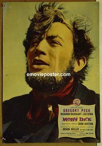 v742 MOBY DICK Italian photobusta movie poster '56 Peck, Welles