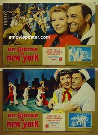 v747 ON THE TOWN 2 Italian photobusta movie posters R64 Kelly, Sinatra