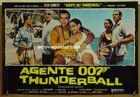 v767 THUNDERBALL Italian photobusta movie poster R71 Connery as Bond